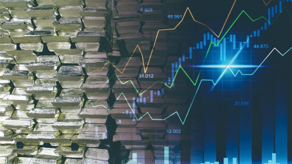 Ilustrasi pergerakan harga timah dunia