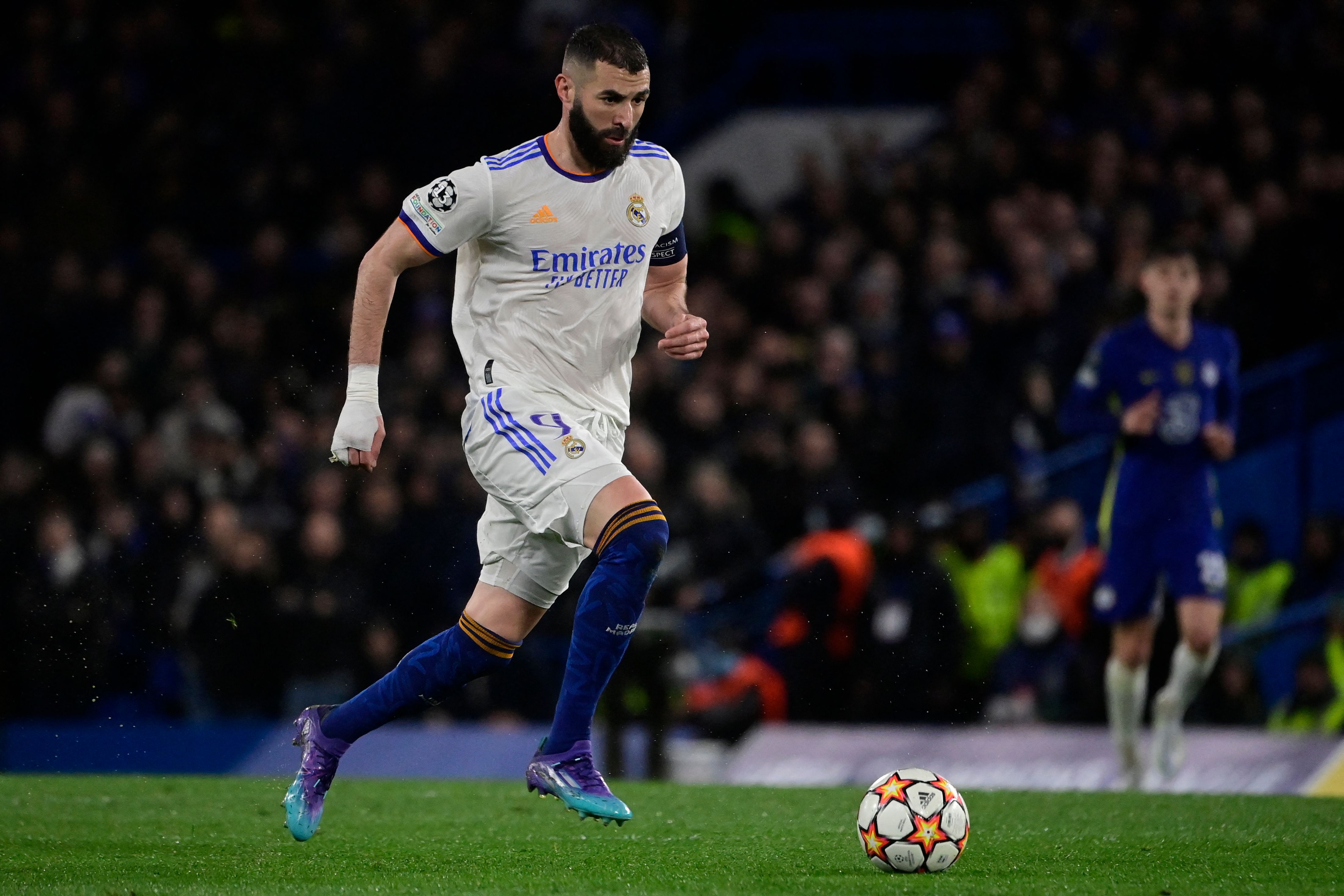 Penyerang Real Madrid Karim Benzema