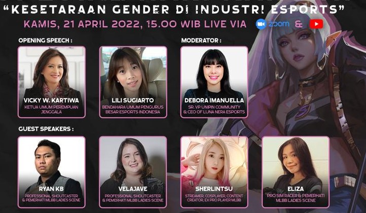 Perempuan Jenggala dan UniPin menggelar charity tournament esport dengan tema 'Girl Can Compete' untuk memeriahkan Hari Kartini 2022