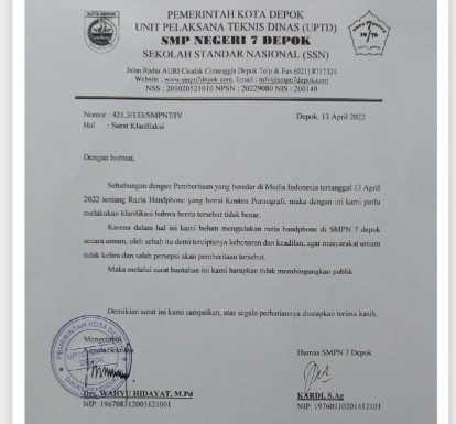 Surat Klarifikasi