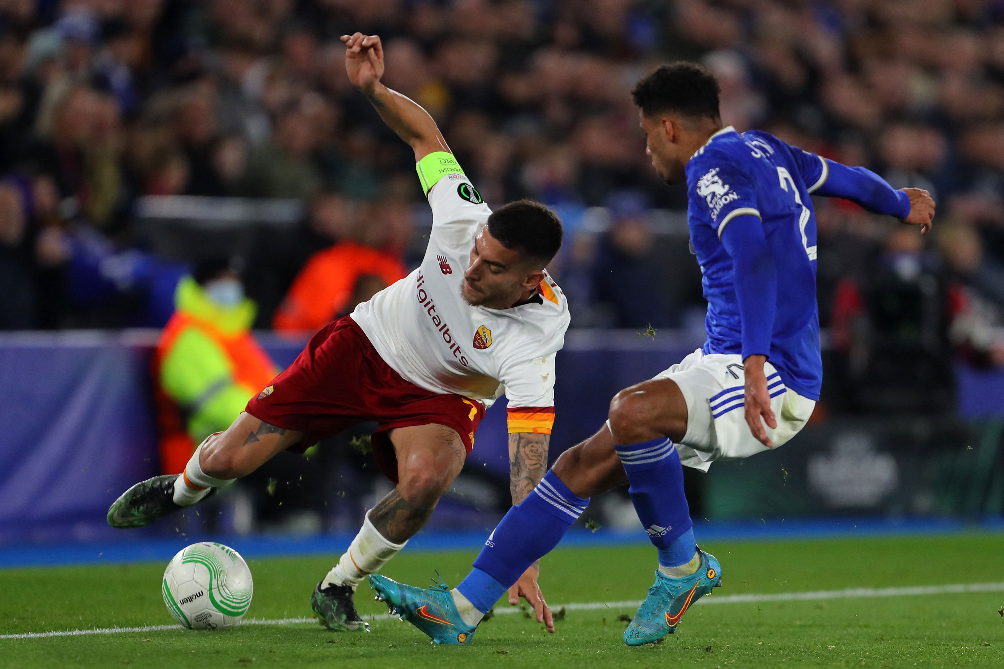 Pertandingan Leicester City dan AS Roma