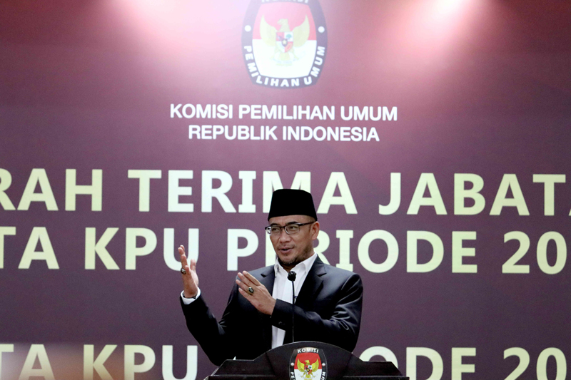 Ketua Komisi Pemilihan Umum (KPU) periode 2022-2027 Hasyim Asy'ari 