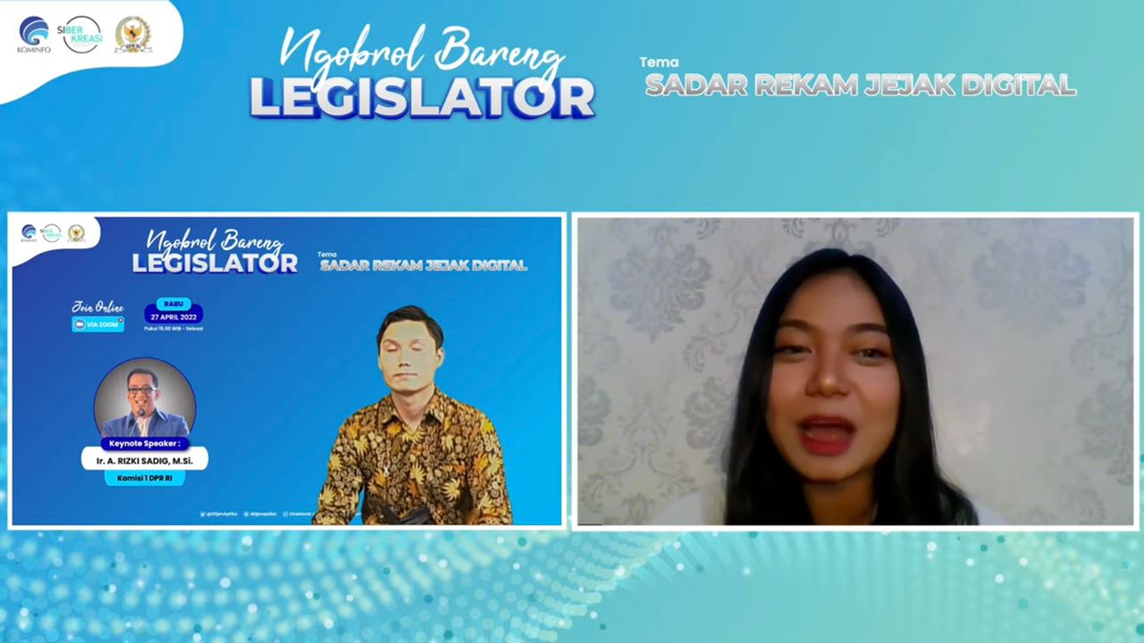 Webinar menngenai Waspada Rekam Jejak DOIgtal