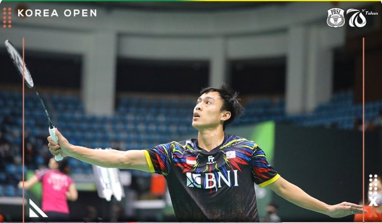 Tunggal putra Indonesia Shesar Hiren Rhustavito