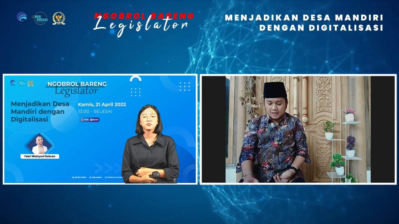 Webinar mengeai Desa Digital dan kemandirian desa