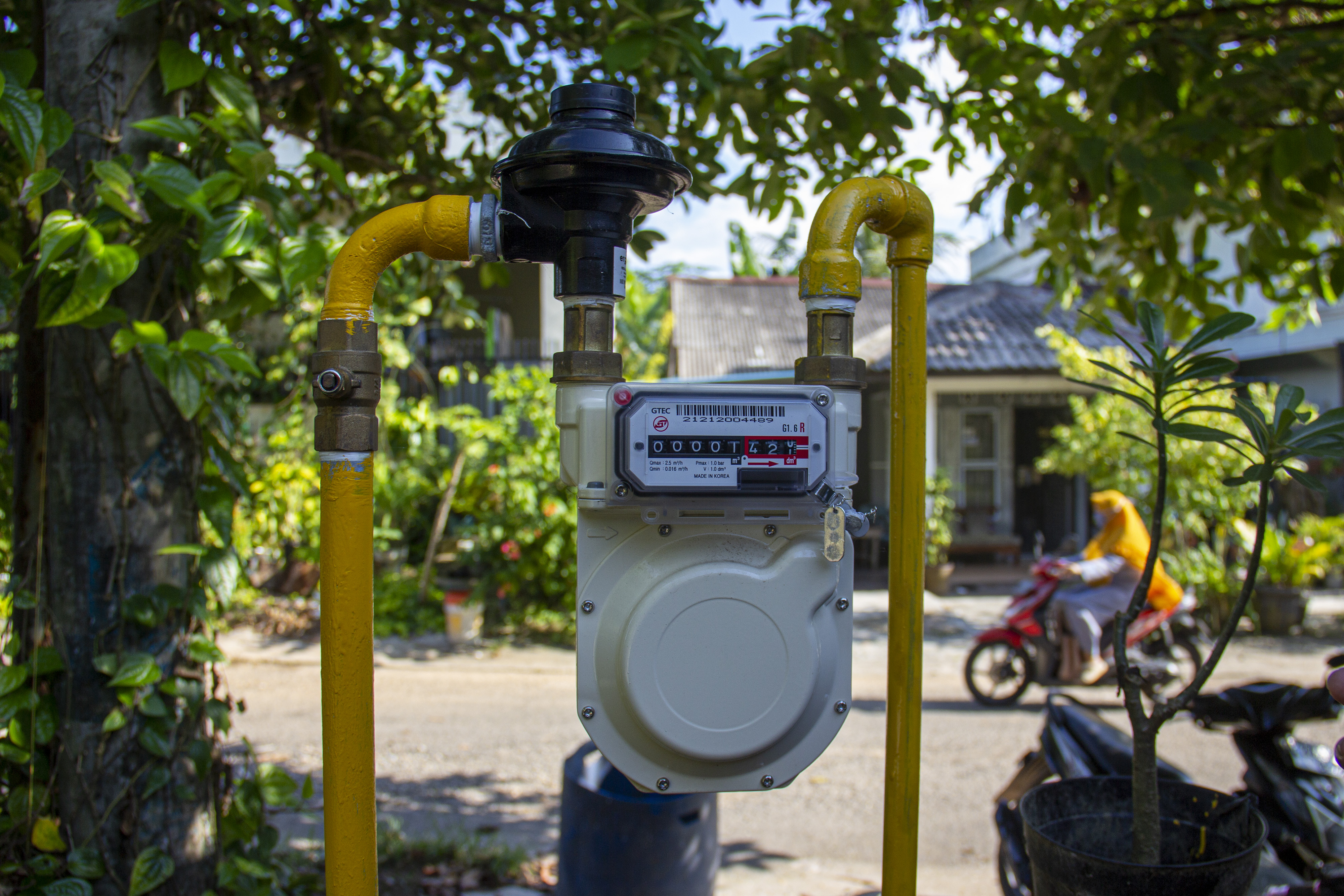 Jaringan gas rumah tangga di Batam.