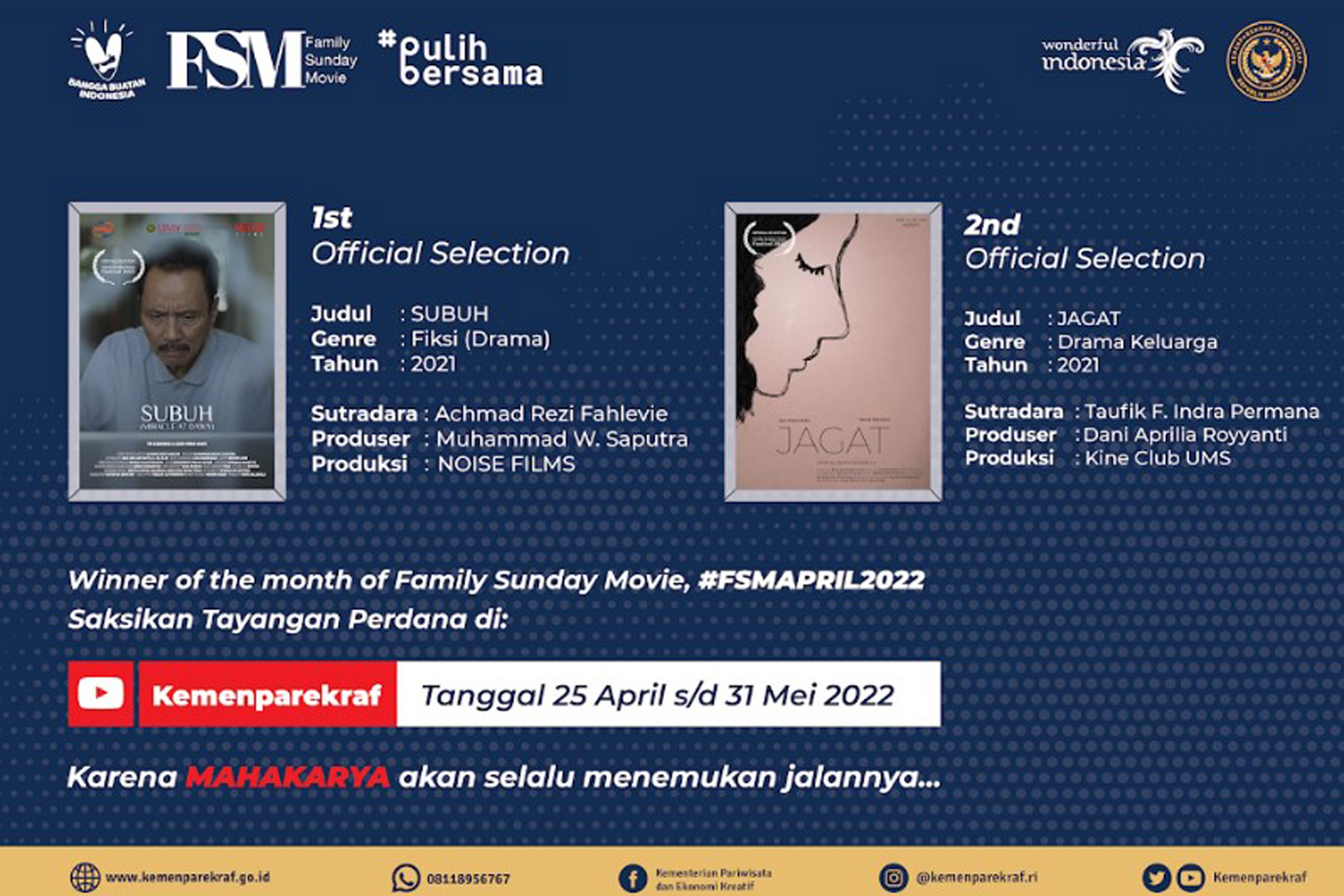 Family Sunday Movie (FSM) April 2022 .