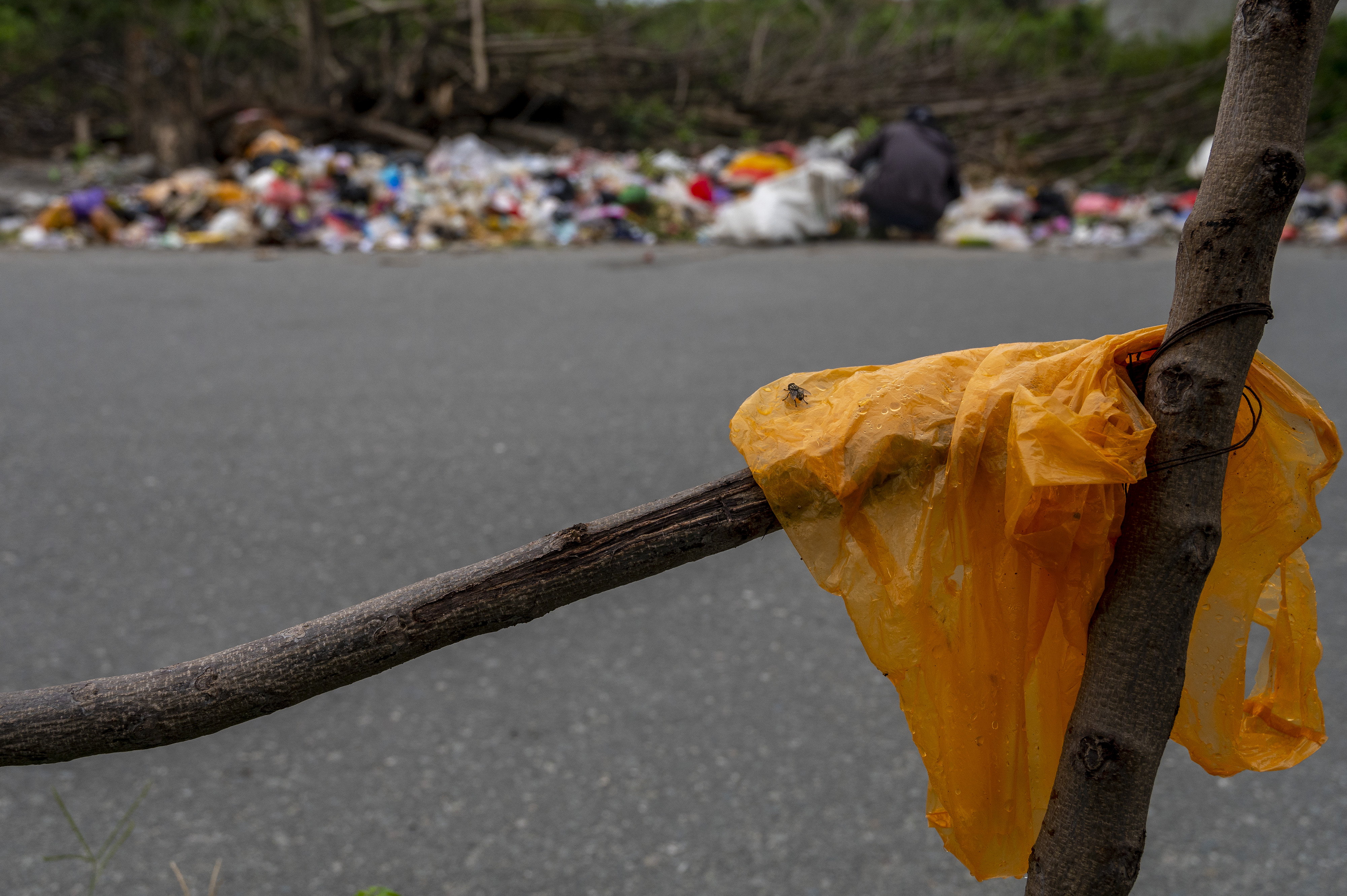 Ilustrasi sampah plastik