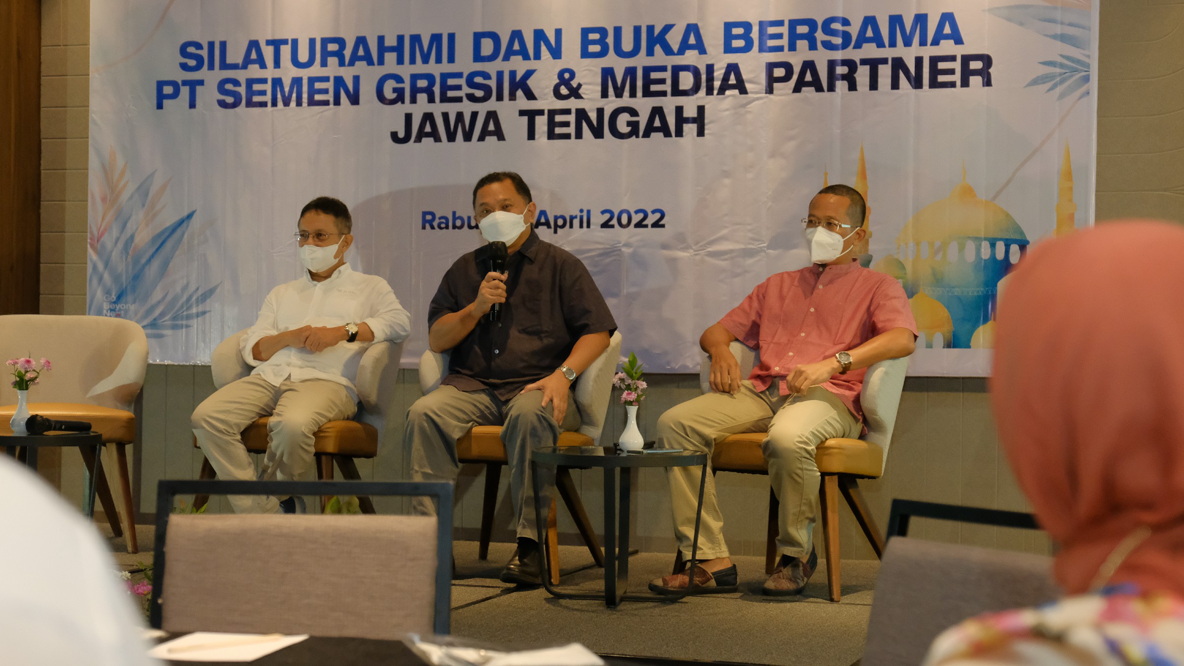 Acara perkenalan Kepala Departemen Komunikasi dan Hukum PTSG yang baru Fardhi Sjahrul Ade