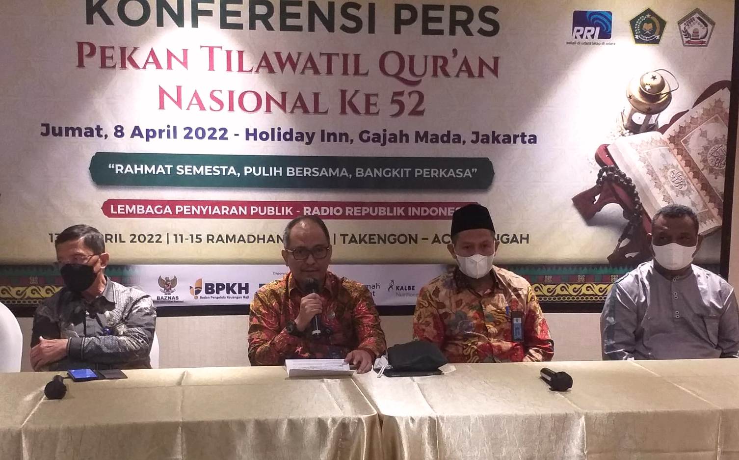 Jajaran direksi RRI memberi paparan Pekan Tilawatil Qur'an ke-52.
