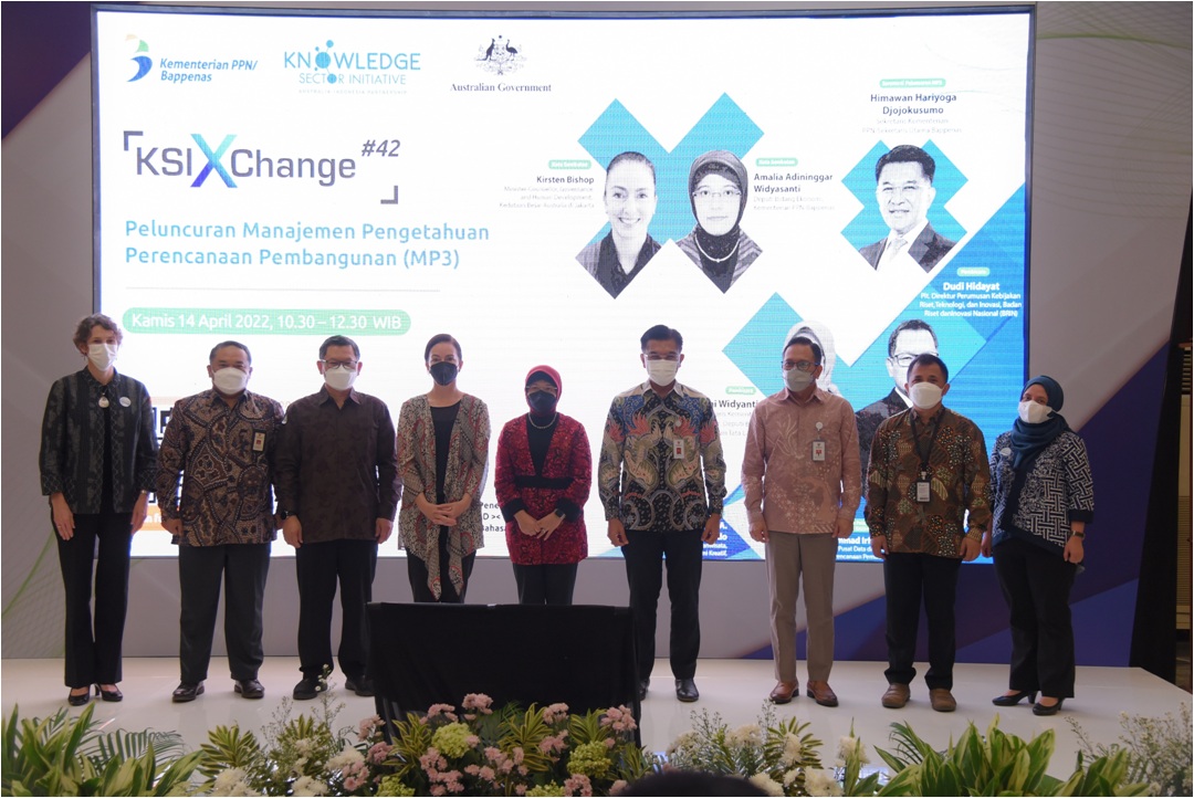 Acara “KSIxChange#42: Peluncuran Pelaksanaan Manajemen Pengetahuan Perencanaan Pembangunan Kementerian PPN/Bappenas” .
