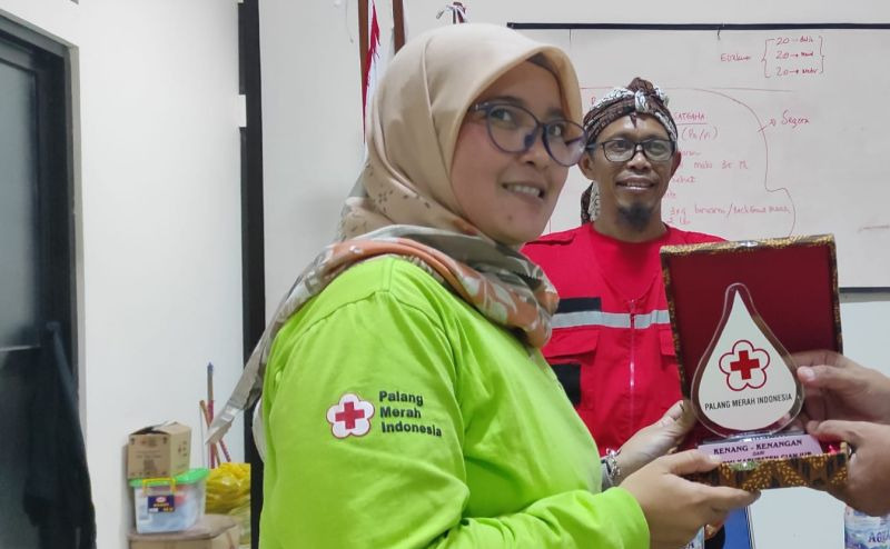Wakil Direktur UTD PMI Cianjur, Jawa Barat, dr Susilawati. ANTARA/Ahmad Fikri