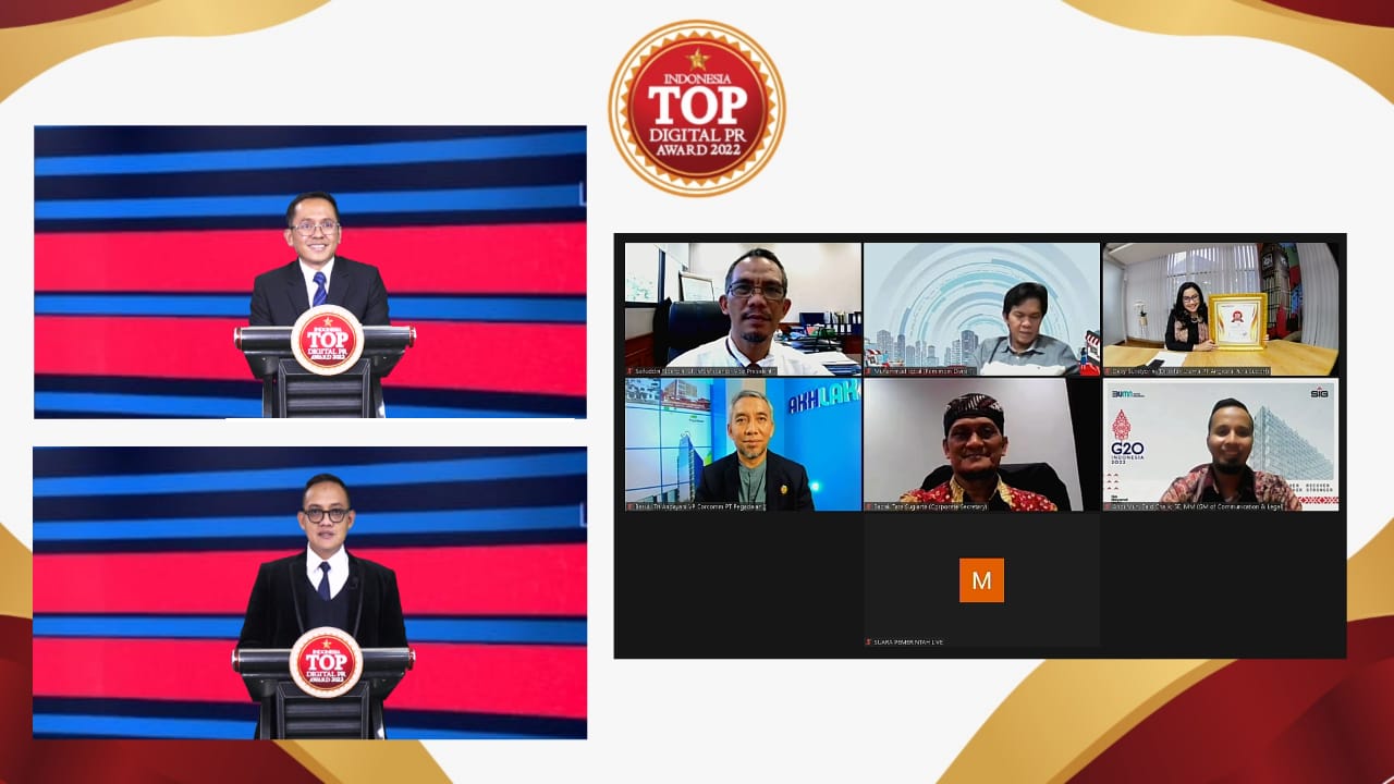 Acara anugerah Top Digital Public Relations Award 2022.