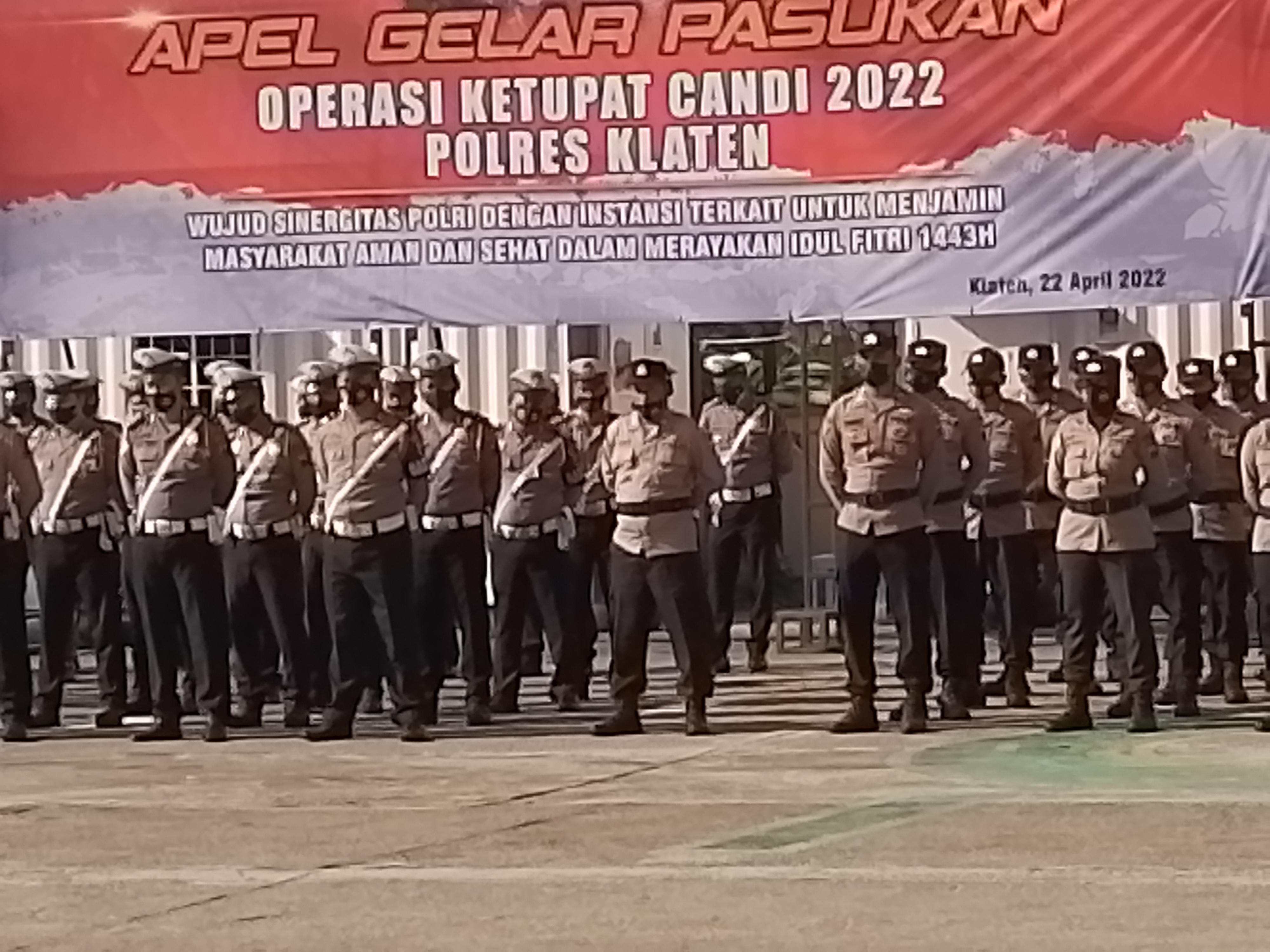 Gelar Pasukan Pengamanan Lebaran 2022 di Kabupaten Klaten