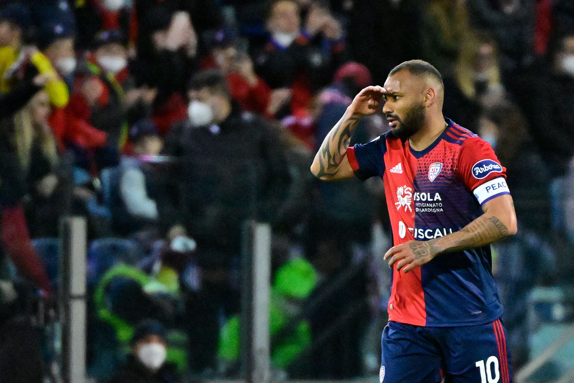 Pemain Cagliari Joao Pedro Galvao