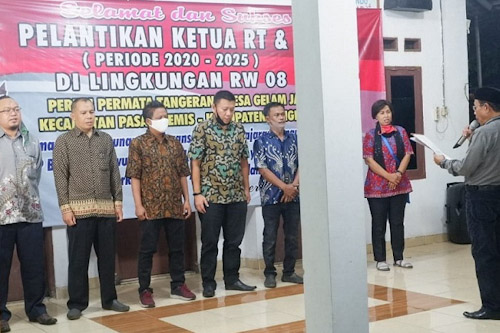 Ilustrasi pelantikan ketua RT dan RW di Tangerang Selatan, Banten