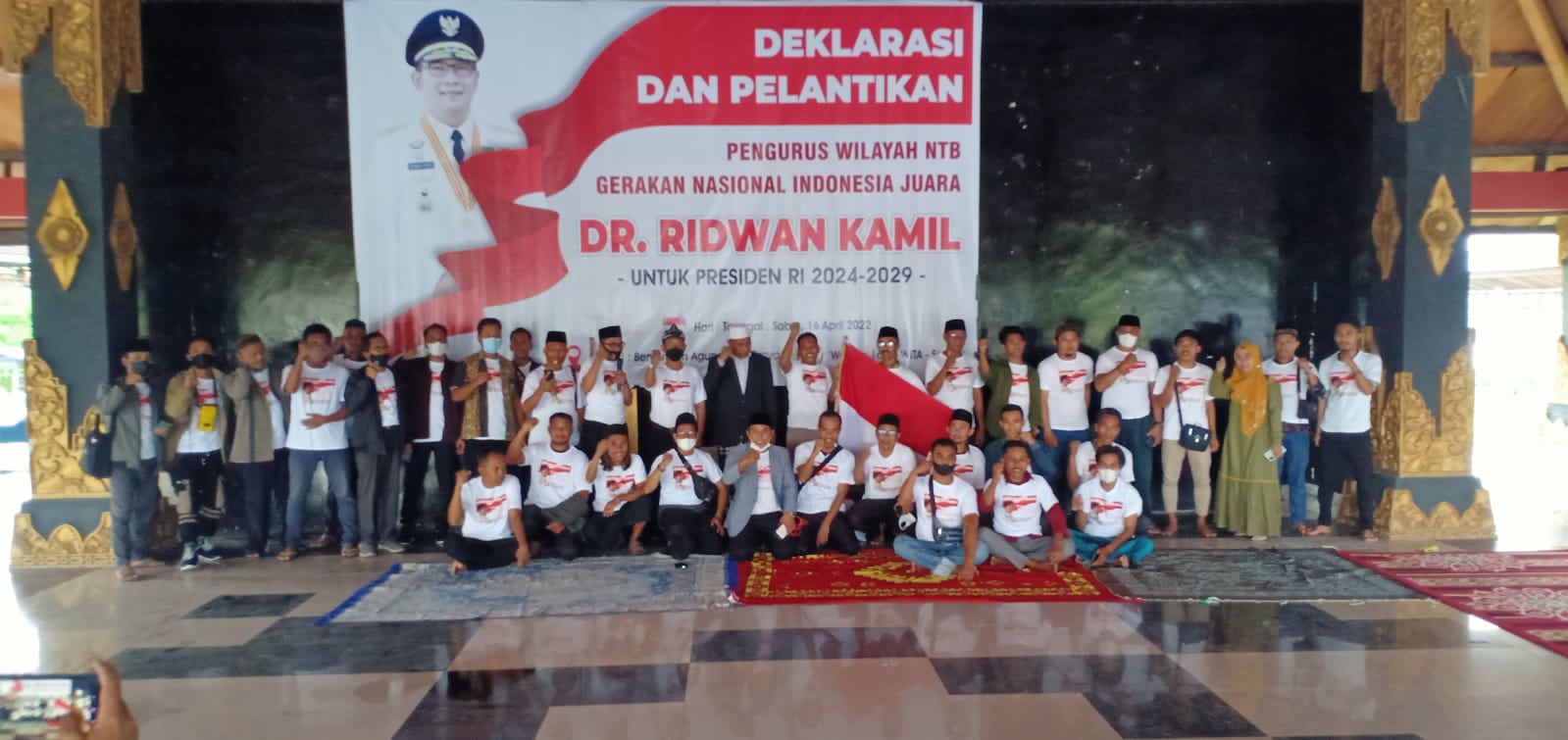 Perwakilan Massa NTB Deklarasikan Ridwan Kamil Capres 2024