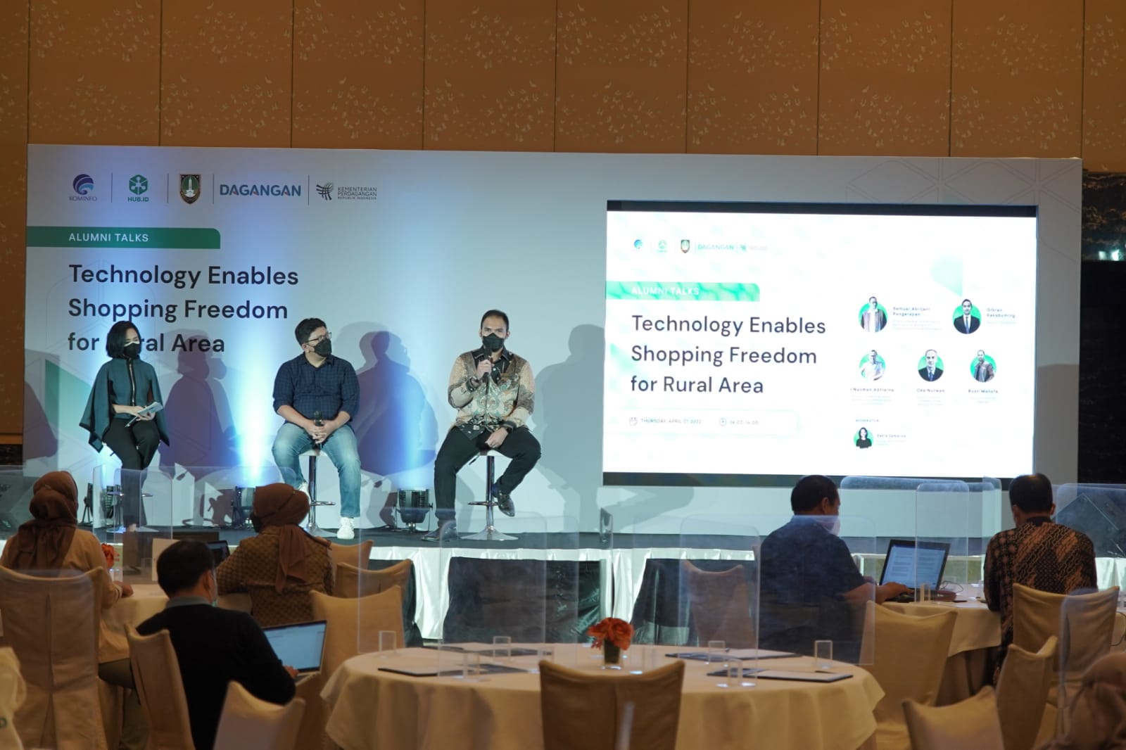 HUB.ID Alumni Talks, di Jakarta, Kamis (7/4).