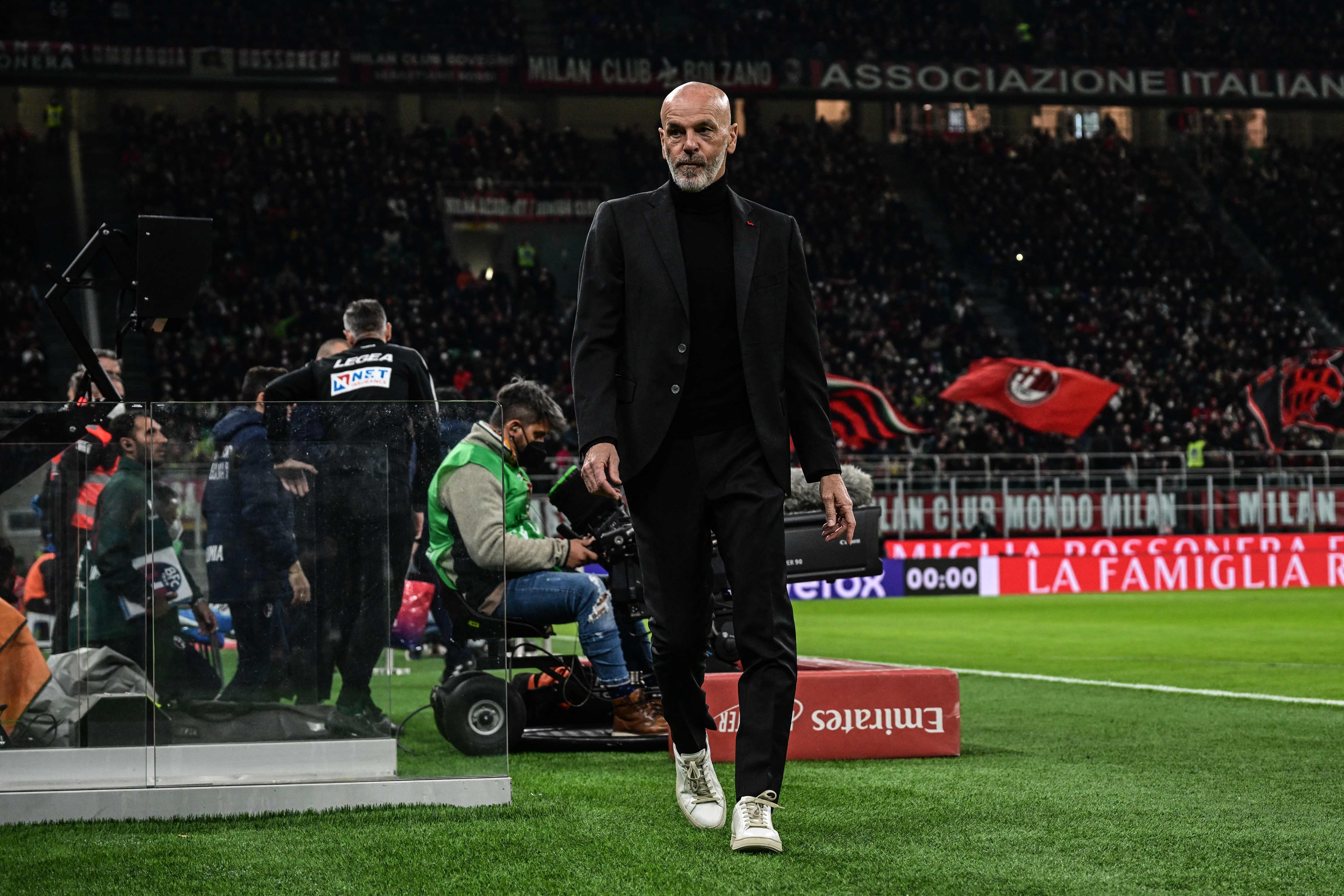 Pelatih AC Milan Stefano Pioli