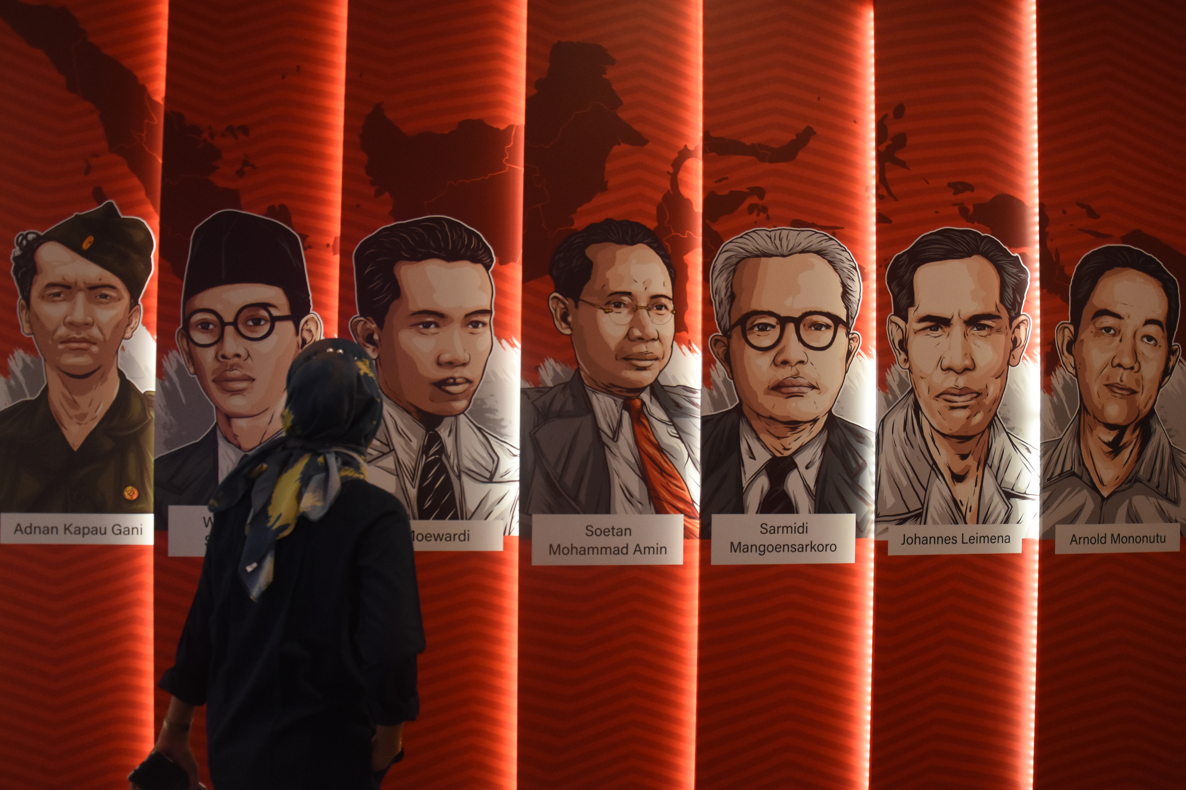 Ilustrasi tokoh pemuda Indonesia.