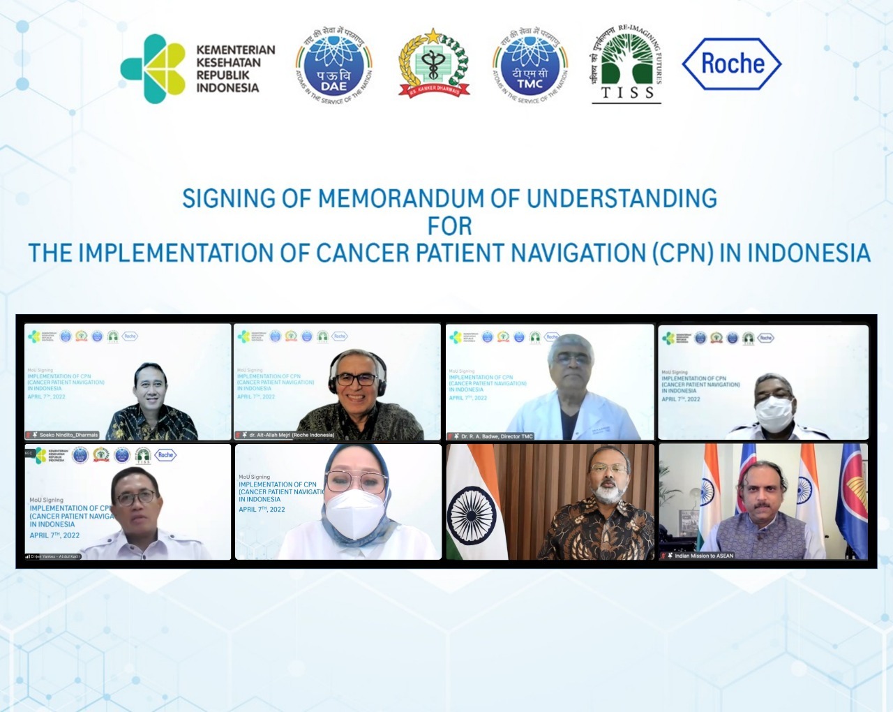 Peserta kemitraan program Peningkatan Kapasitas Navigasi Pasien Kanker untuk membangun layanan NAPAK profesional di rumah sakit