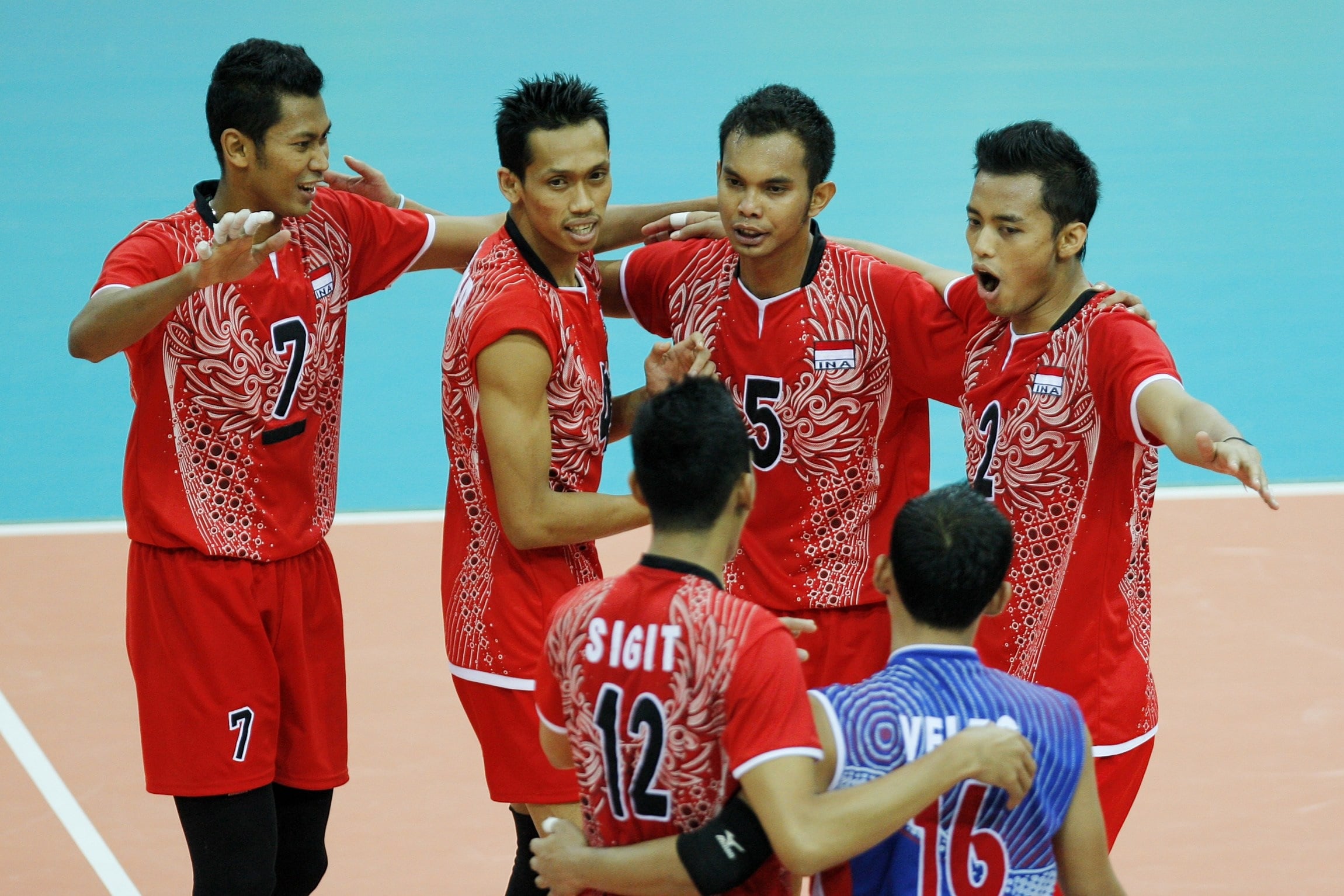 Ilustrasi--timnas bola voli Indonesia.