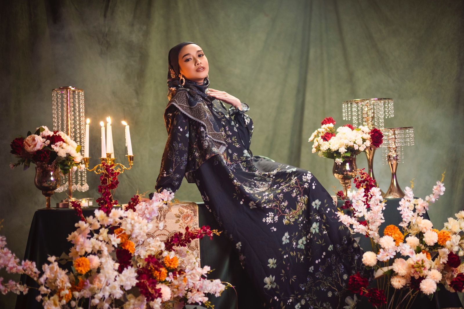 Salah satu koleksi baju muslim karya Radwah 