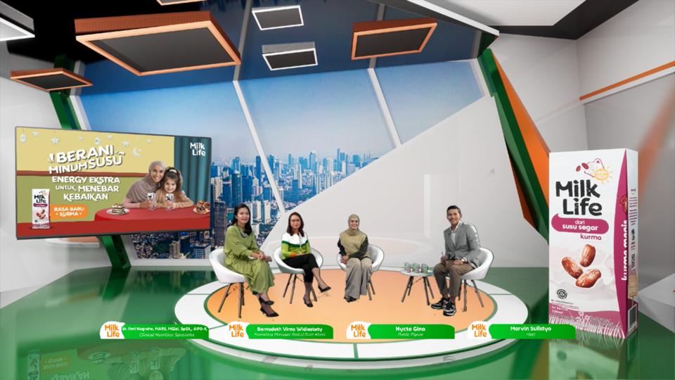Acara peluncuran varian terbaru susu MilkLife rasa kurma.