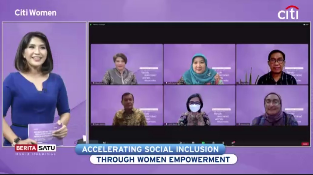 Diskusi Accelerating Social Inclusion through Women Empowerment' dalam rangka memperingati Hari Perempuan Sedunia.