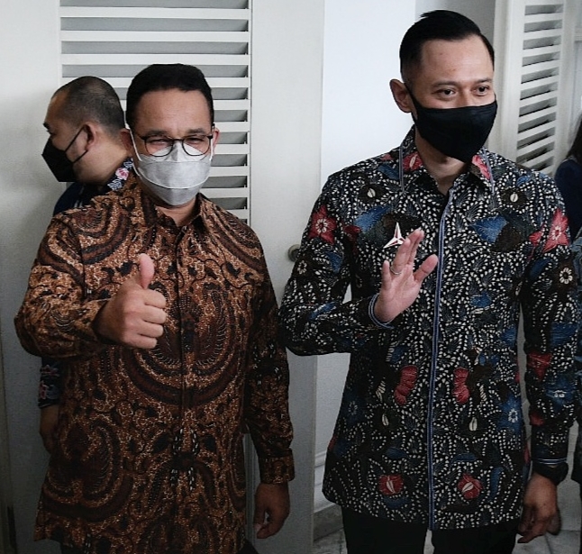 Anies Baswedan dan AHY.