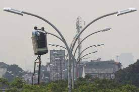 Penerangan jalan umum, ilustrasi.