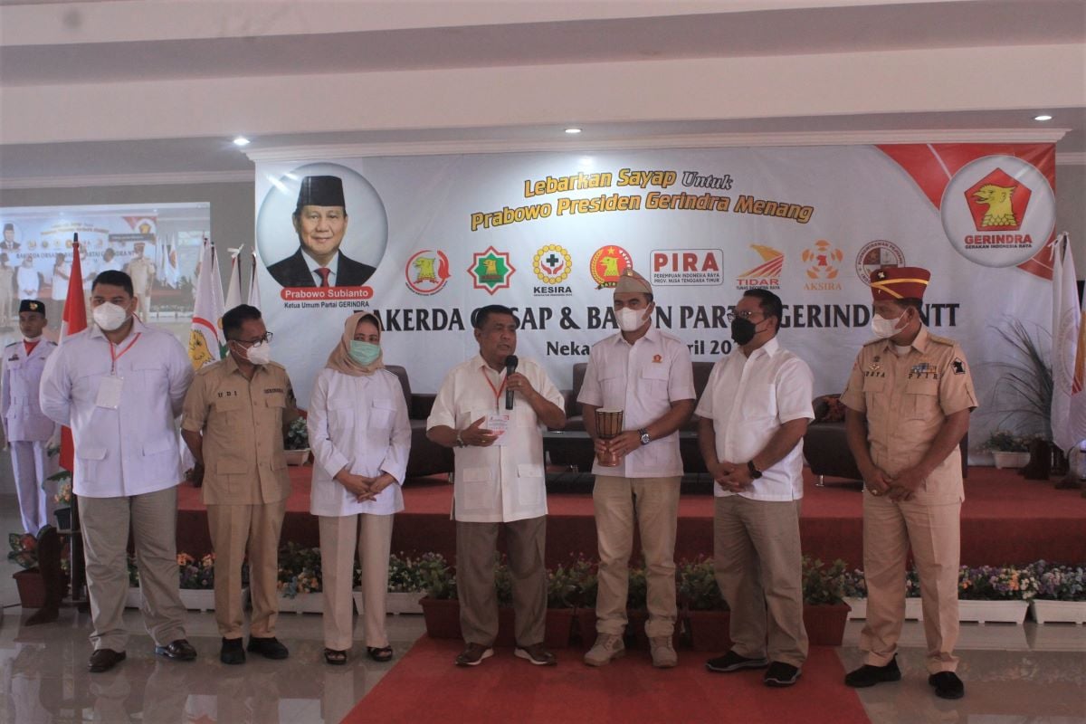 DPD Gerindra NTT membukka rapat kerja Daerah Organisasi Sayap Gerindra dan Soft Opening Sekretariat Bersama (Orsap)