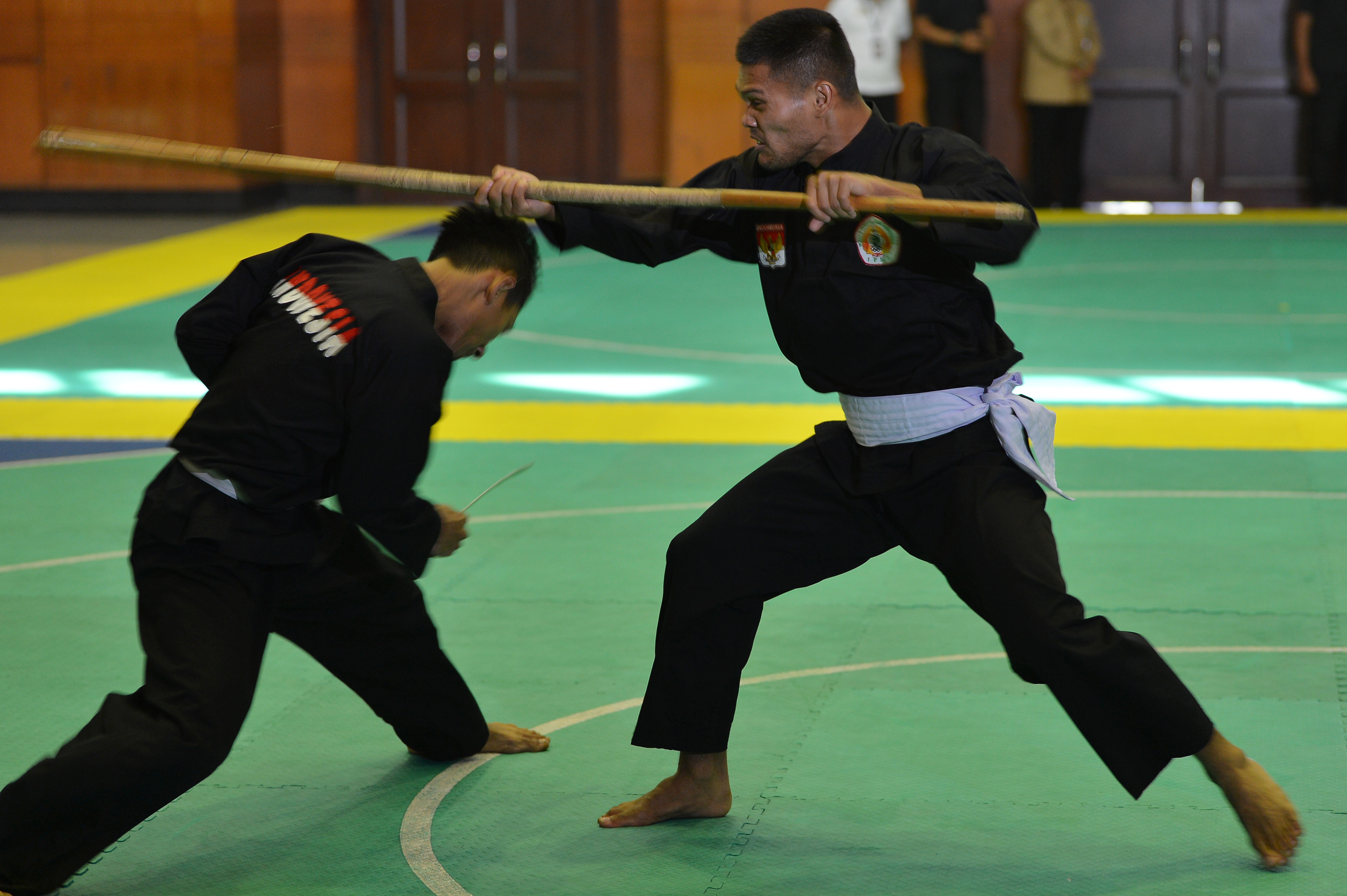 Atlet pencak silat berlatih di Pelatnas