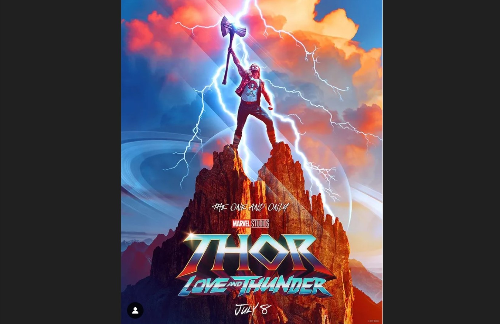 Poster film Thor: Love and Thunder