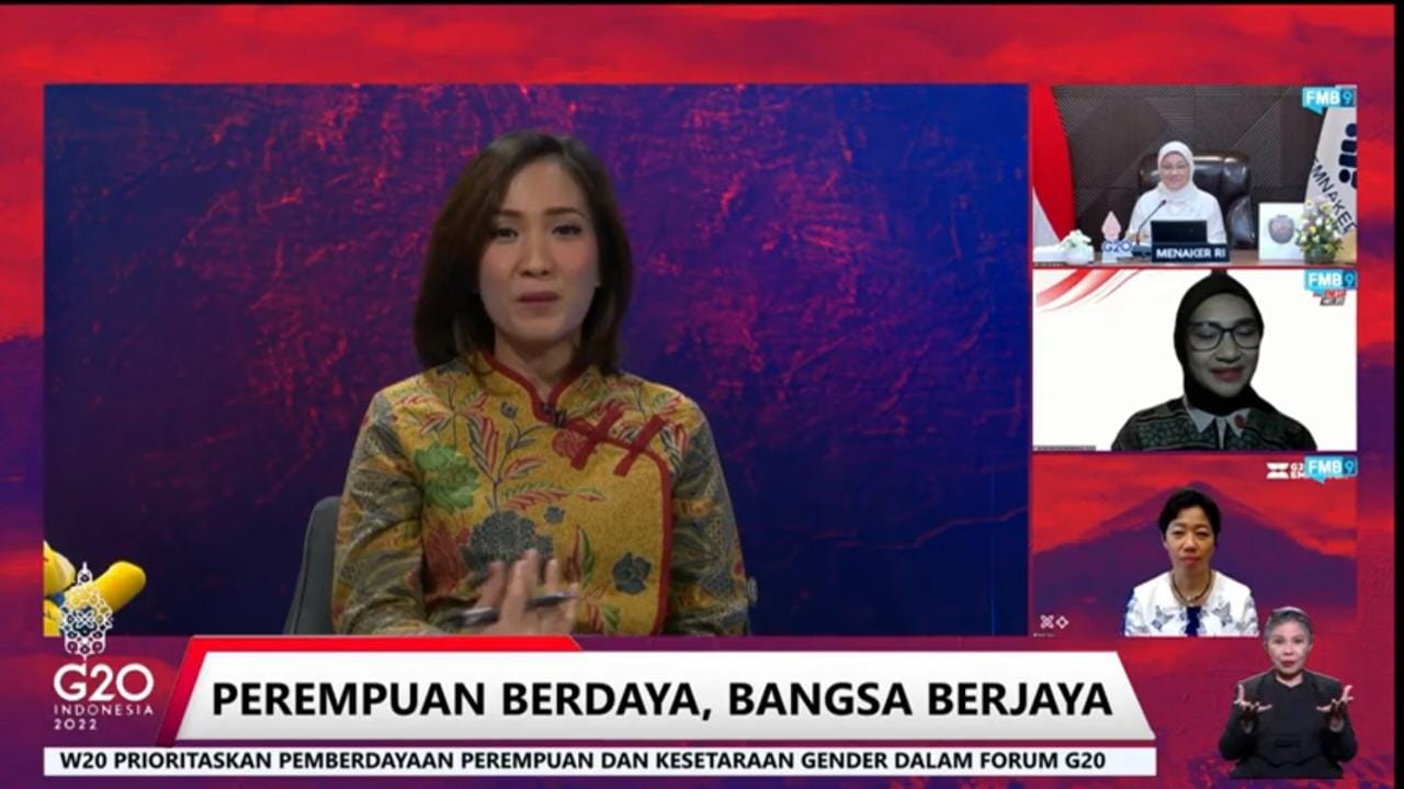 Diskusi daring bertema 