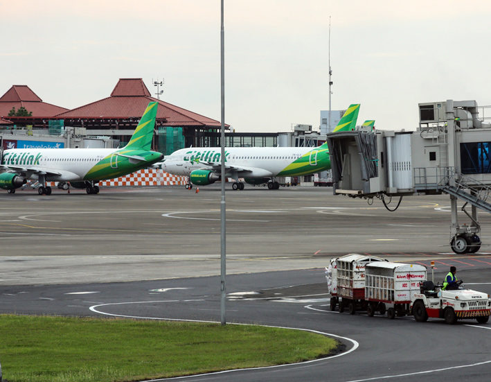 Pesawat Citilink di Bandara Soekarno-Hatta