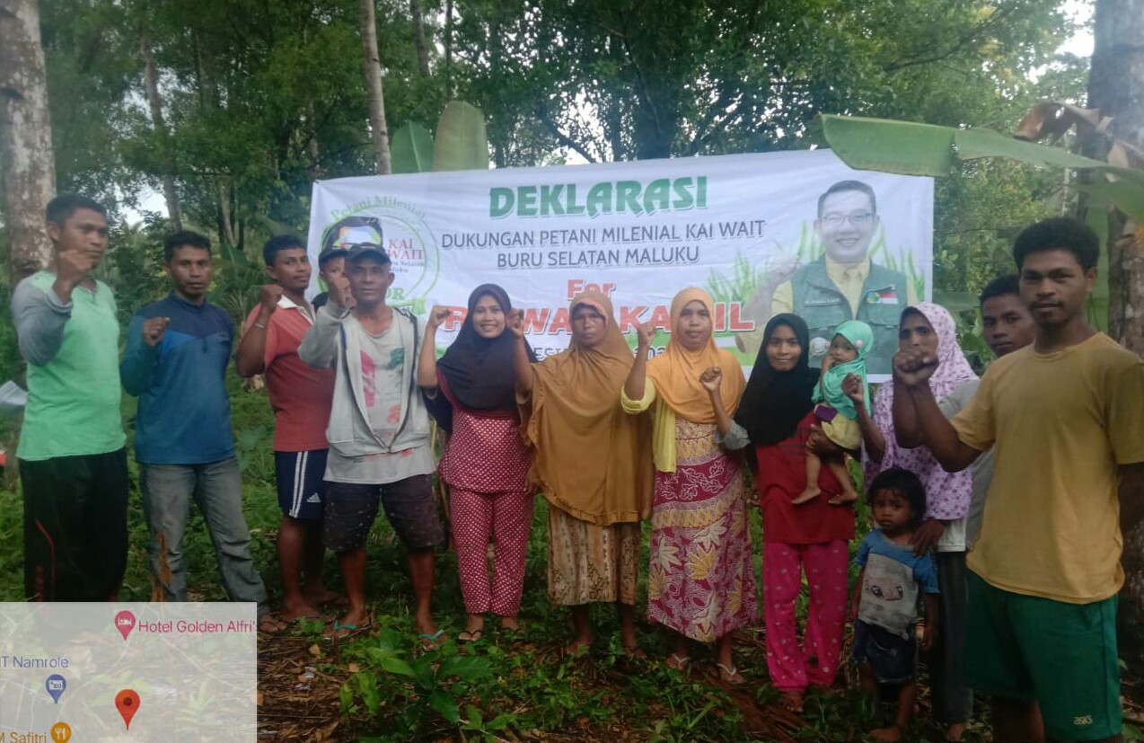Warga Buru Selatan, Maluku, menyatakan dukungannya untuk Ridwan Kamil