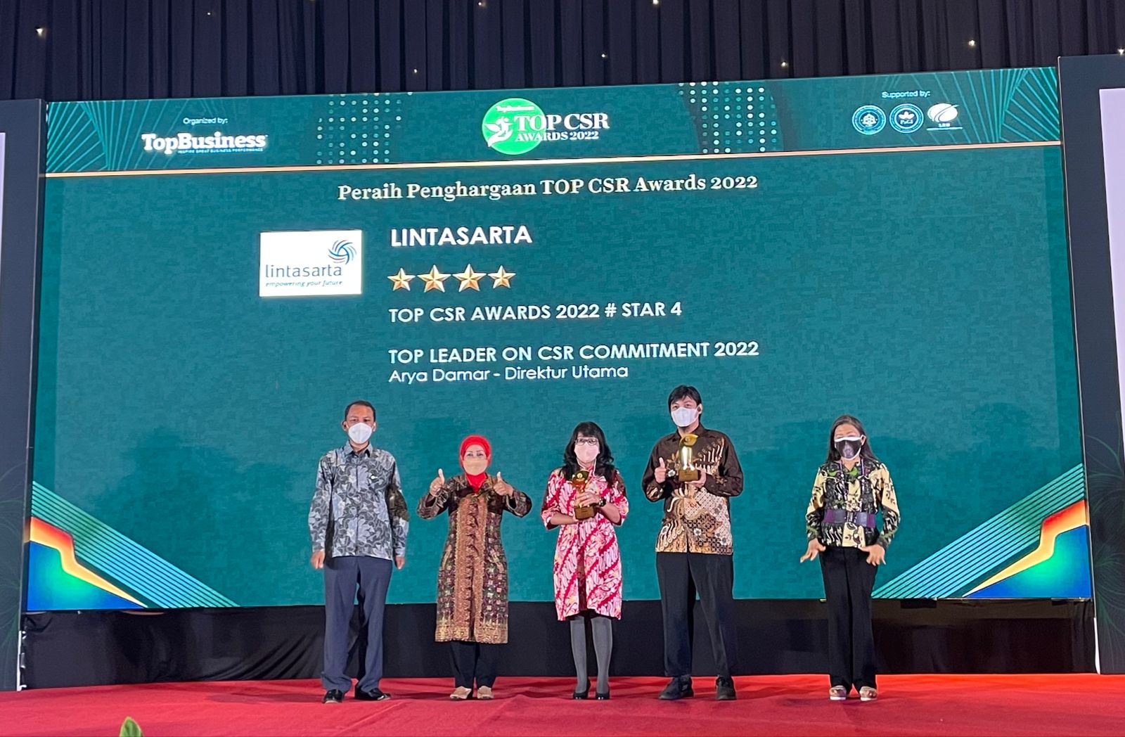 Penghargaan TOP CSR Awards untuk Lintasarta