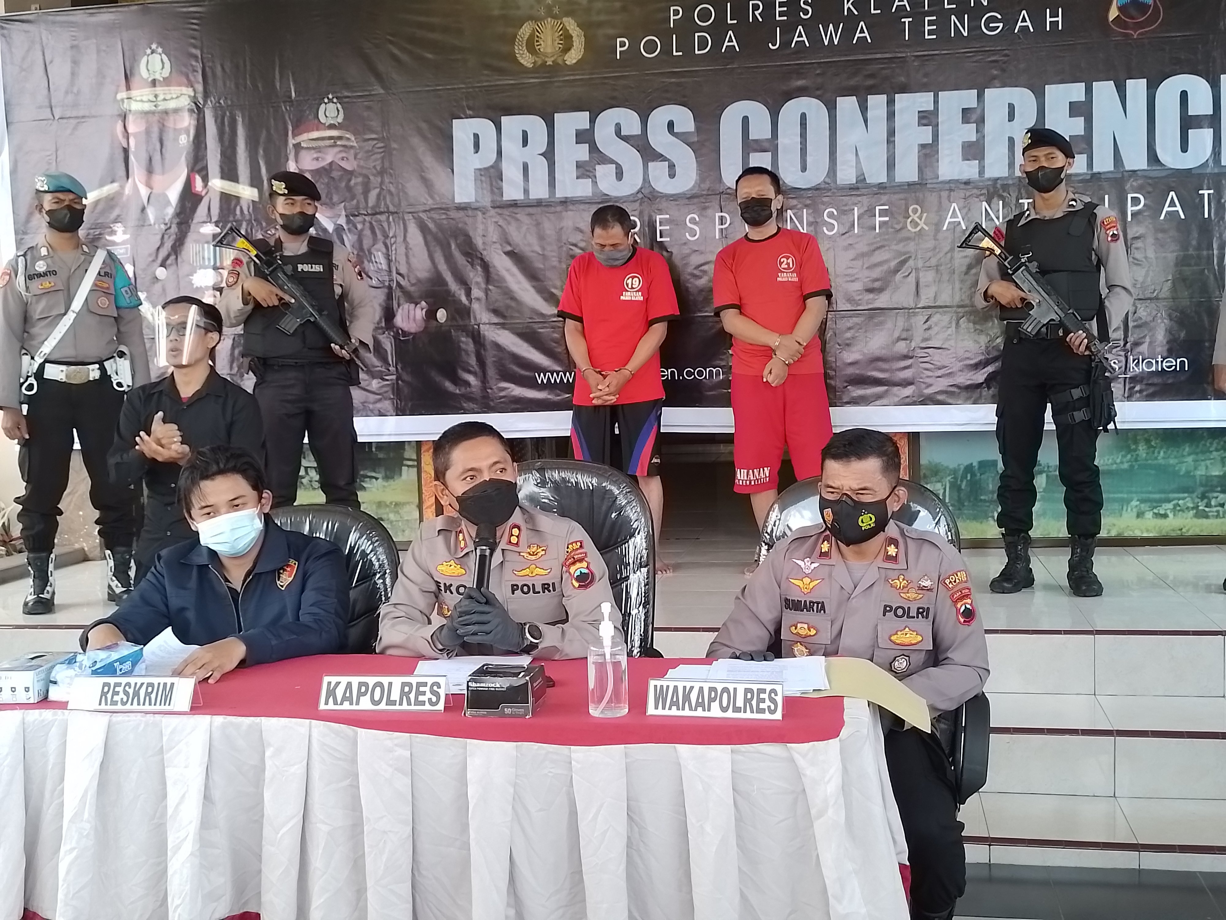 Polres Klaten Tangkap Pelaku Spesialis Curanmor Pikap