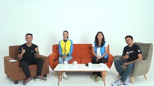 Konferensi pers Bike To Care dan serah terima donasi bagi anak-anak di Indonesia telah kehilangan orang tua mereka akibat pandemi.