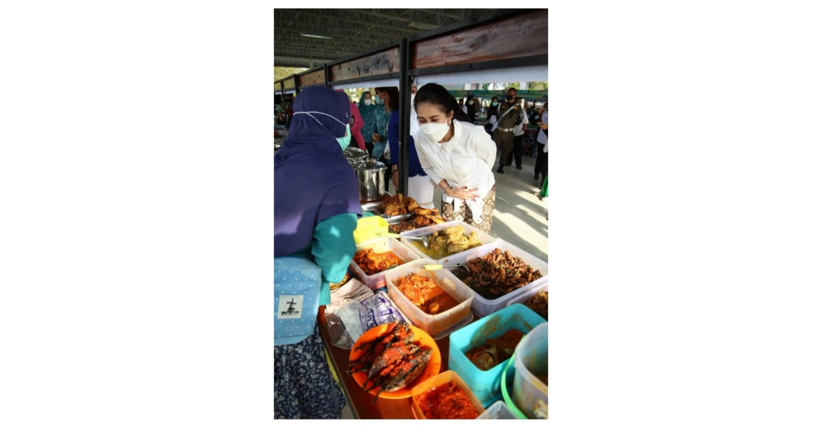 Pasar Bedug Palembang. 