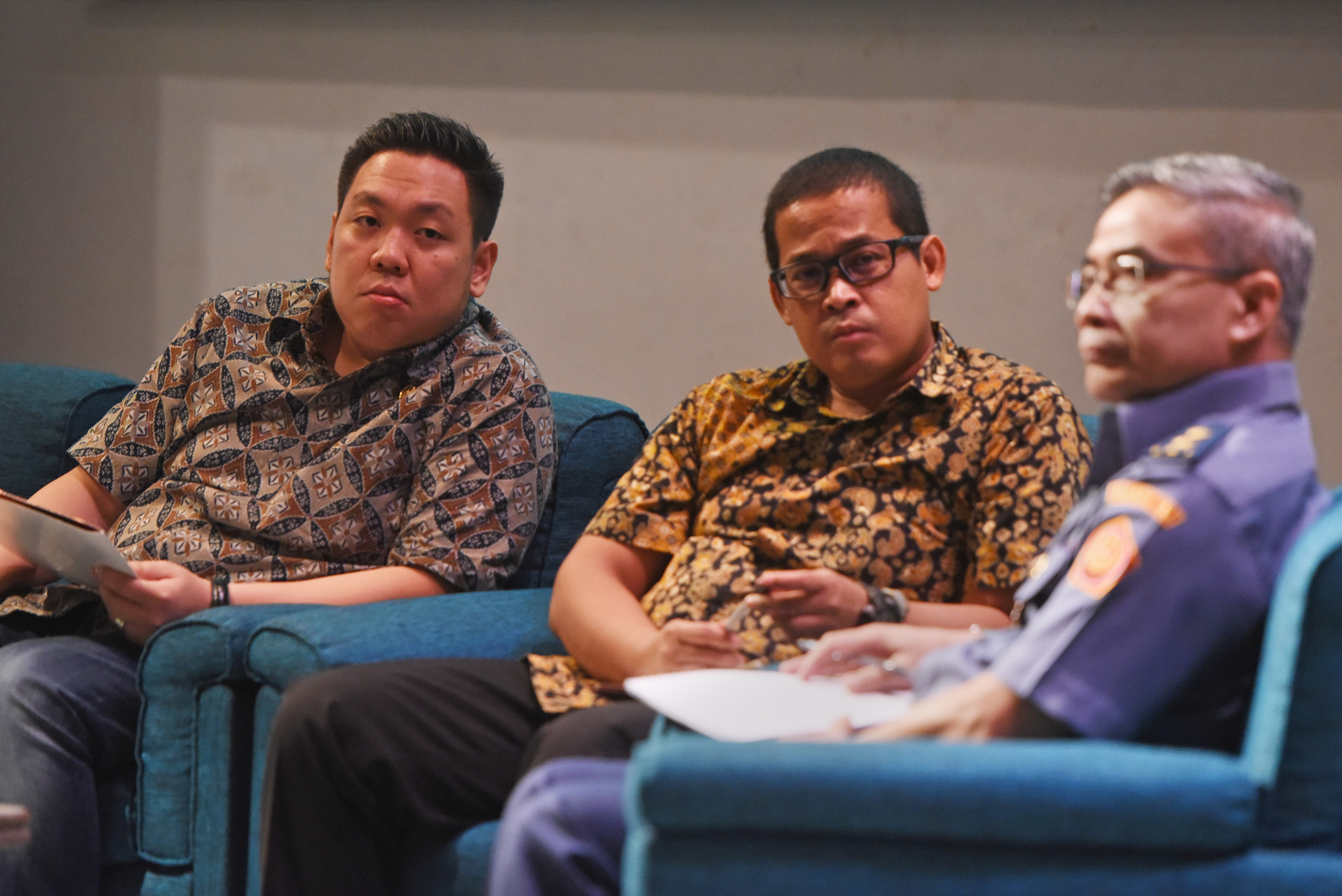 Muradi (tengah) menjadi pembicara dalam sebuah diskusi, beberapa waktu lalu 