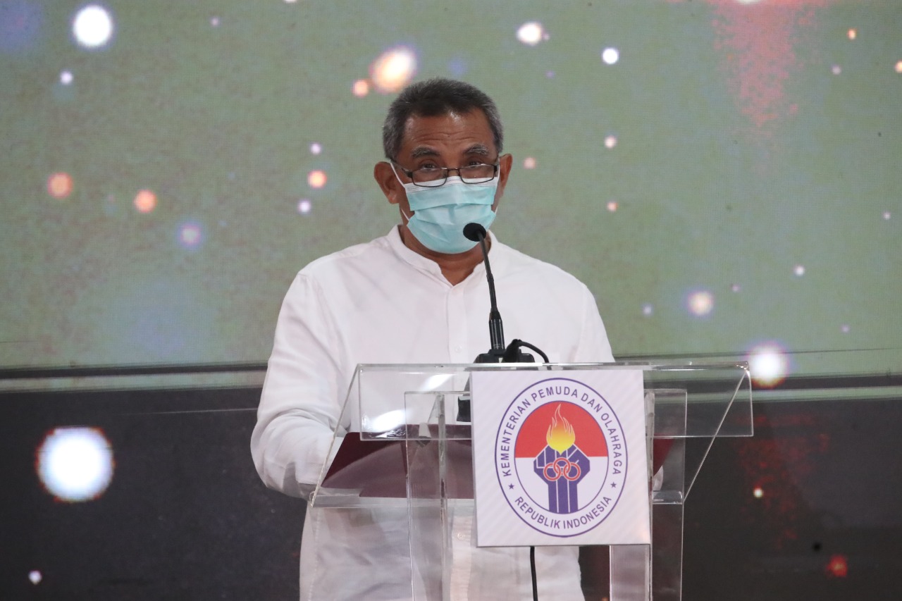 Ketuatim review Peningkatan Prestasi Olahraga Nasional (PPON) Kementerian Pemuda dan Olahraga (Kemenpora) Moch Asmawi.