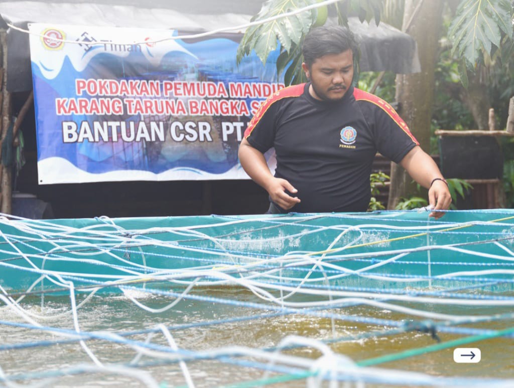 Salah satu program CSR PT Timah Tbk pada tahun 2021.