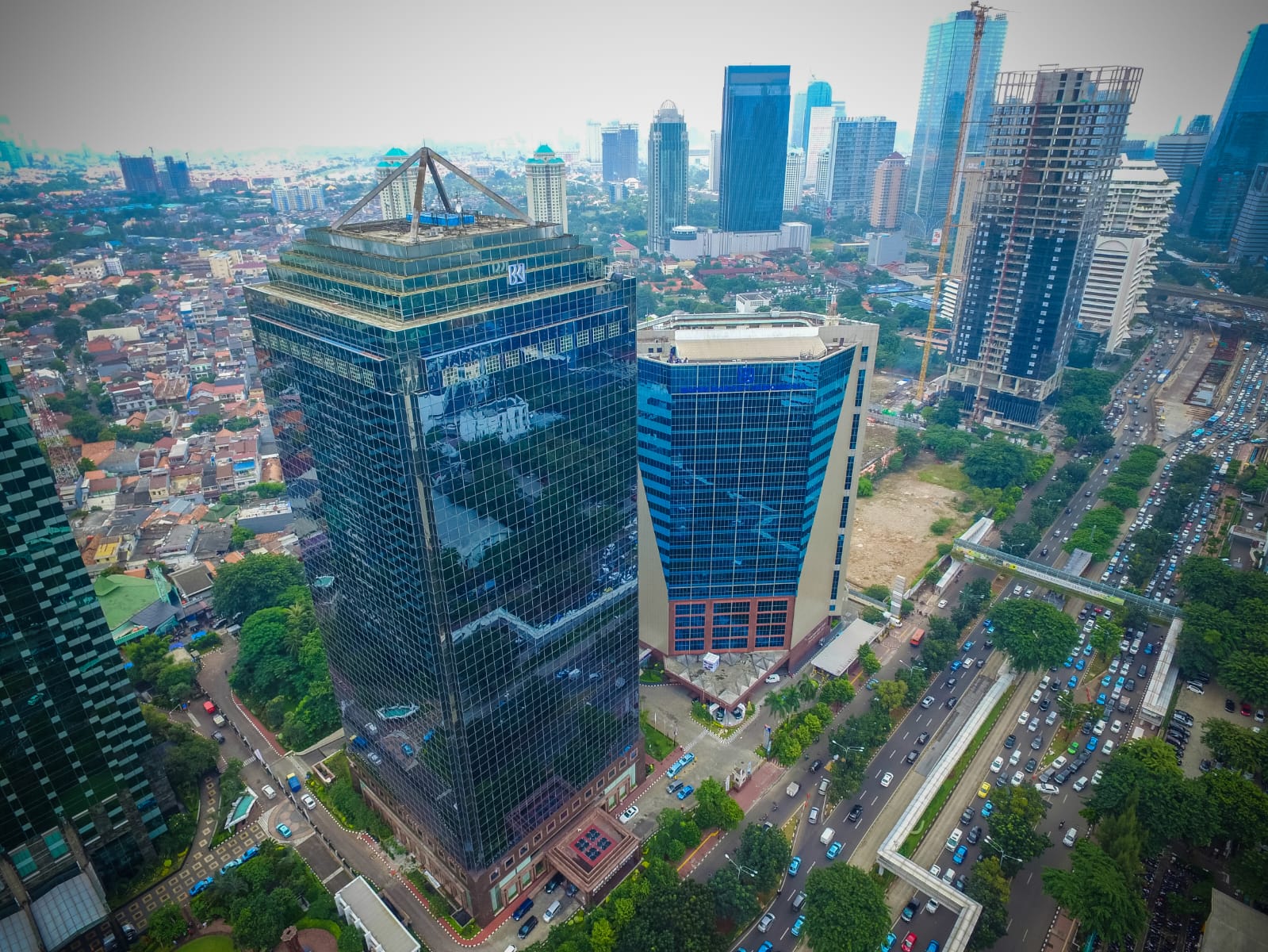 Menara Gedung BRI di Jakarta.