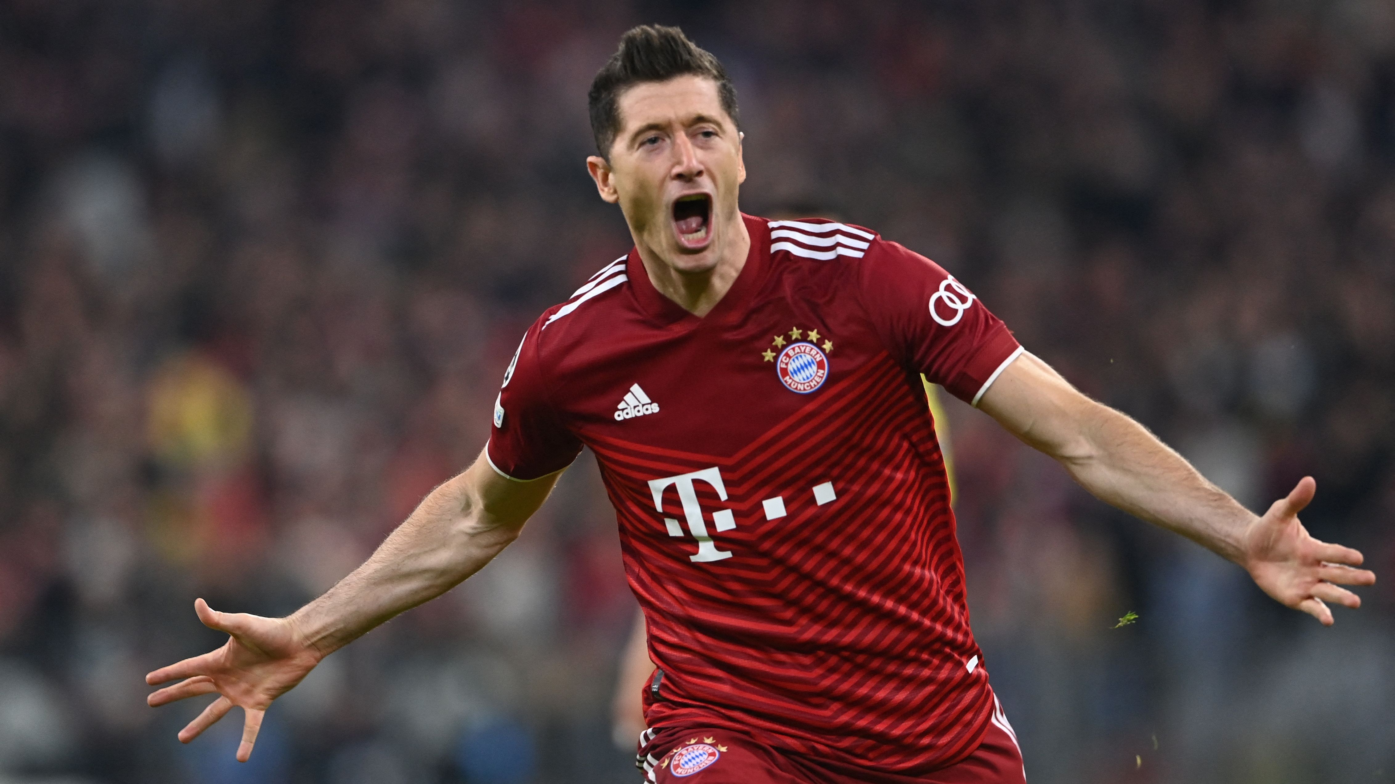 Penyerang Bayern Muenchen Robert Lewandowski