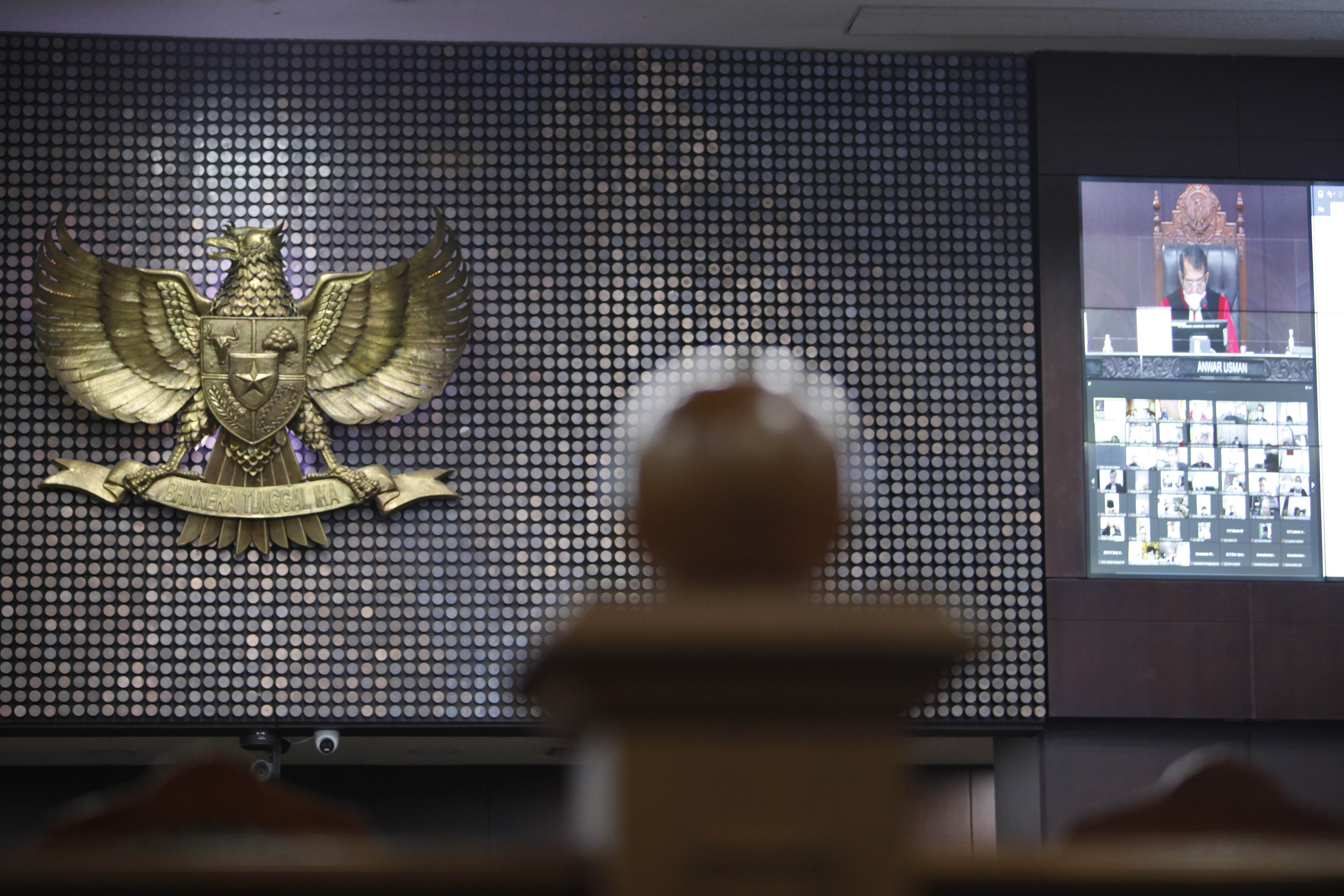 Suasana sidang di Mahkamah Konstitusi.