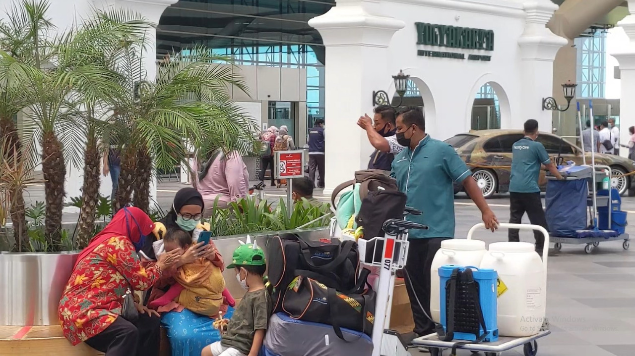 Target YIA di arus mudik pada 2022 ialah 12 ribu penumpang per hari.  