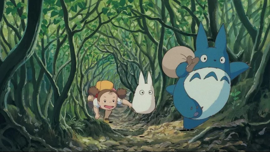 Cuplikan adegan dari film My Neighbor Totoro