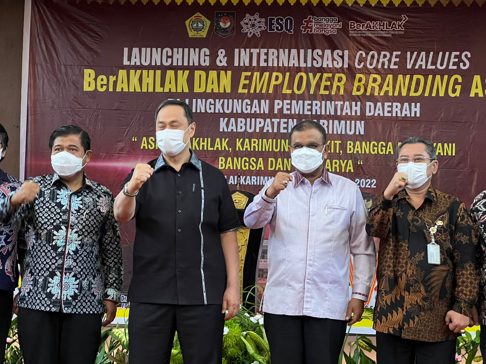 Launching dan Internalisasi Core Values ASN BerAKHLAK dan Employer Branding Bangga Melayani Bangsa di lingkungan Pemkab Karimun.